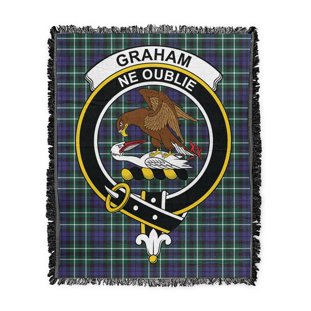 Scottish Tartan Graham of Montrose Modern Clan Woven Blanket Crest Style
