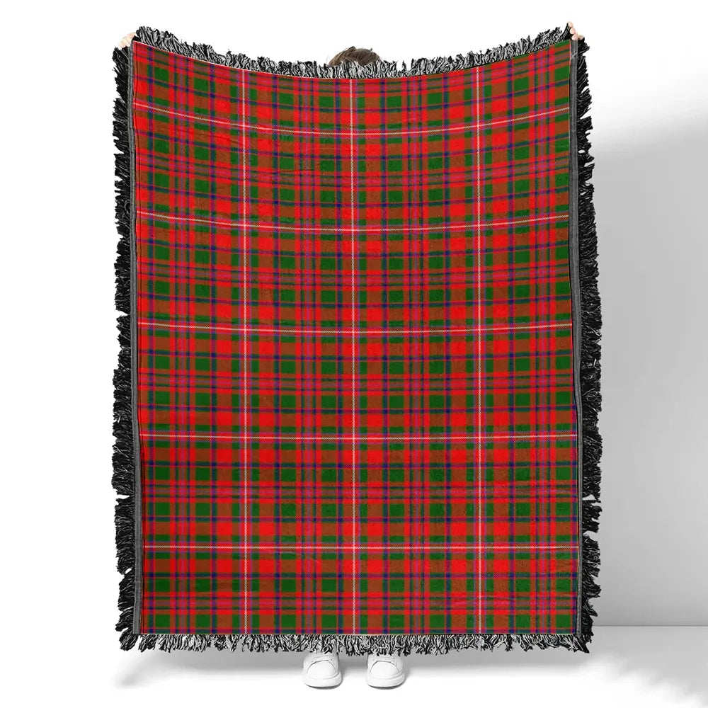 Scottish Tartan MacKinnon Modern Clan Woven Blanket Plaid Style