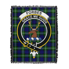 Scottish Tartan Forbes Modern Clan Woven Blanket Crest Style