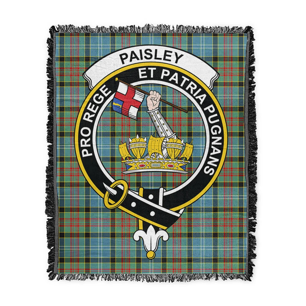 Scottish Tartan Paisley District Clan Woven Blanket Crest Style