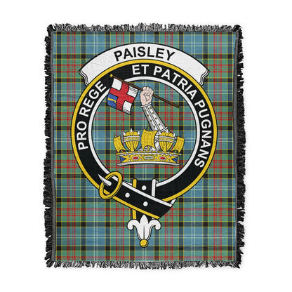 Scottish Tartan Paisley District Clan Woven Blanket Crest Style