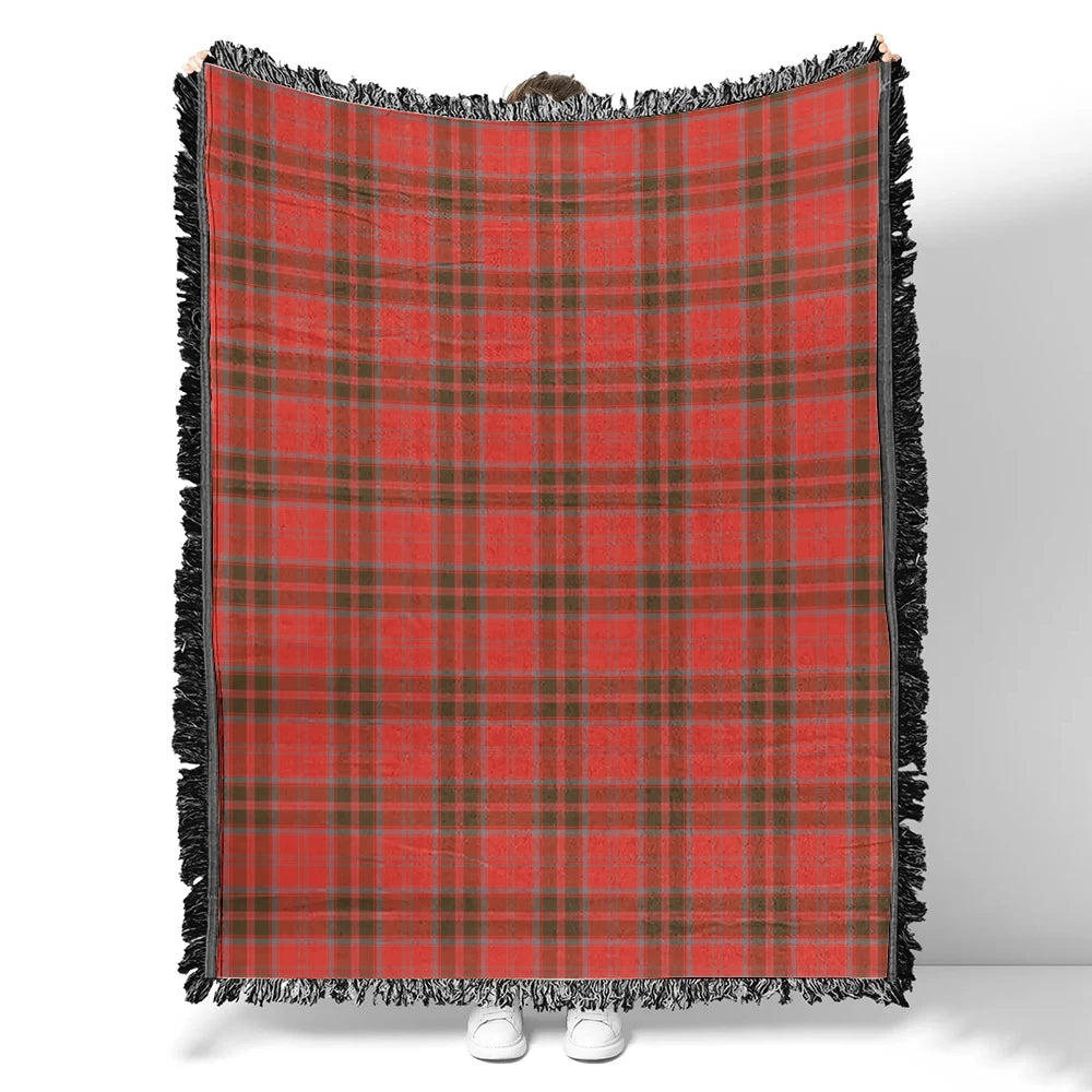 Scottish Tartan Grant Weathered Clan Woven Blanket Plaid Style