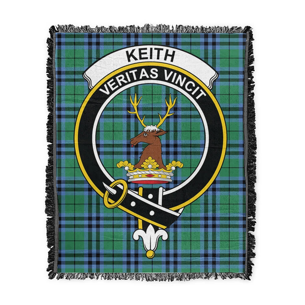 Scottish Tartan Keith Ancient Clan Woven Blanket Crest Style