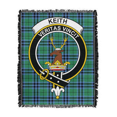 Scottish Tartan Keith Ancient Clan Woven Blanket Crest Style