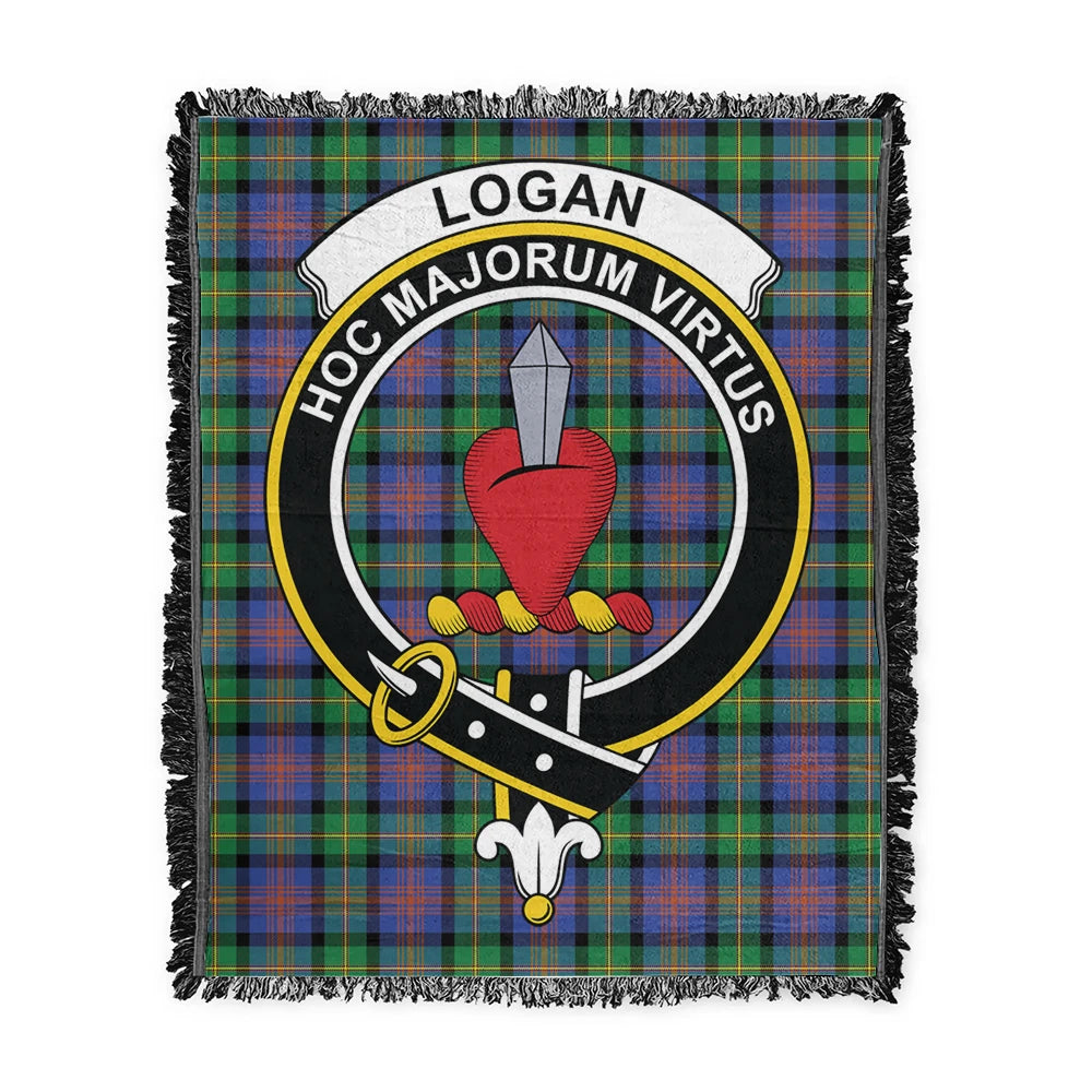 Scottish Tartan Logan Ancient Clan Woven Blanket Crest Style