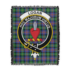 Scottish Tartan Logan Ancient Clan Woven Blanket Crest Style