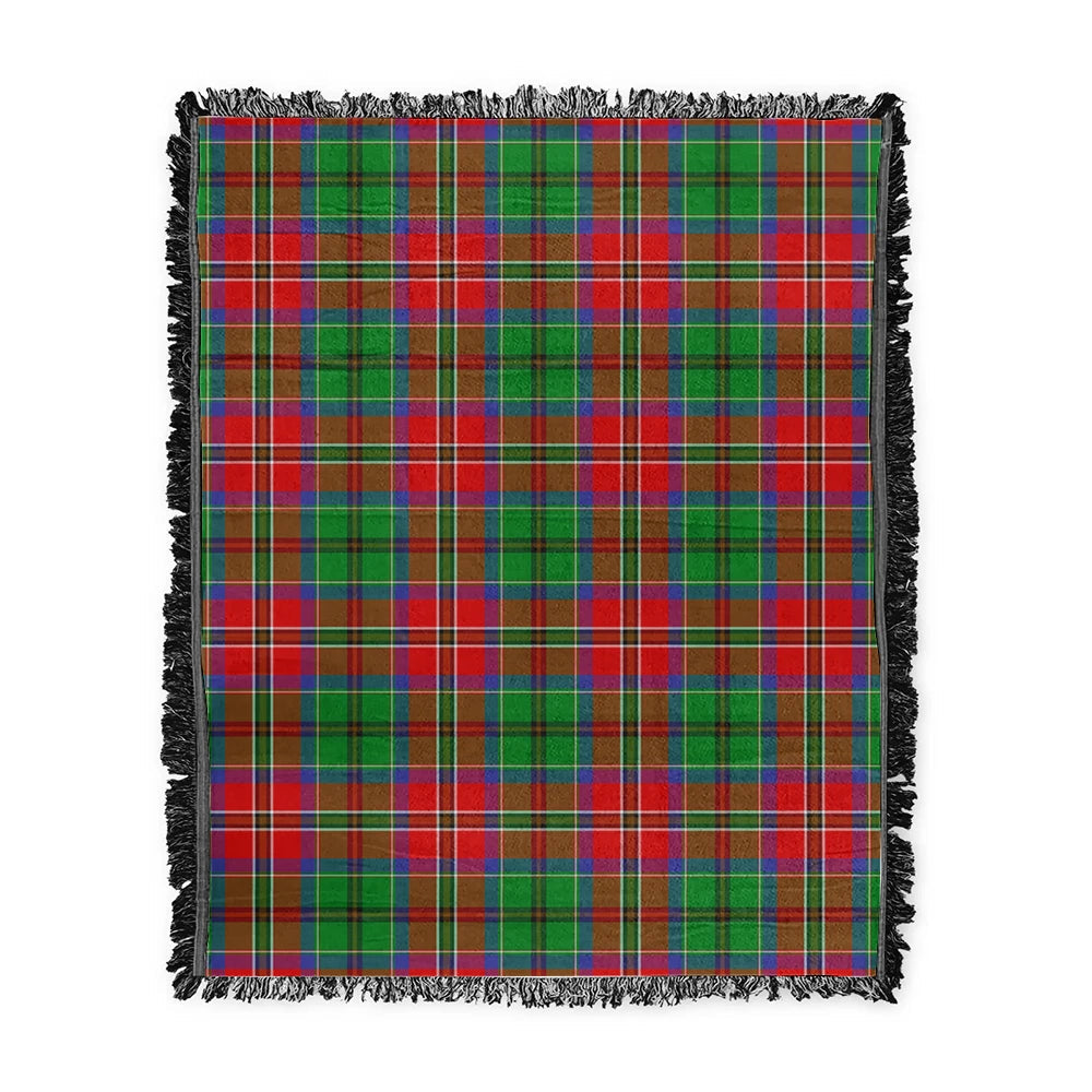 Scottish Tartan McCulloch Clan Woven Blanket Plaid Style