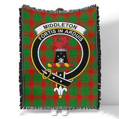 Scottish Tartan Middleton Modern Clan Woven Blanket Crest Style