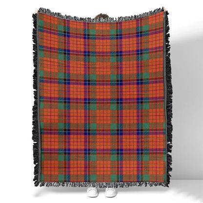 Scottish Tartan Nicolson Ancient Clan Woven Blanket Plaid Style