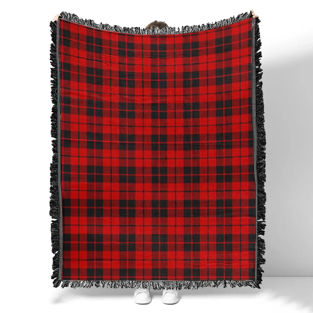 Scottish Tartan Ettrick District Clan Woven Blanket Plaid Style