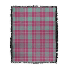Scottish Tartan Crawford Ancient Clan Woven Blanket Plaid Style