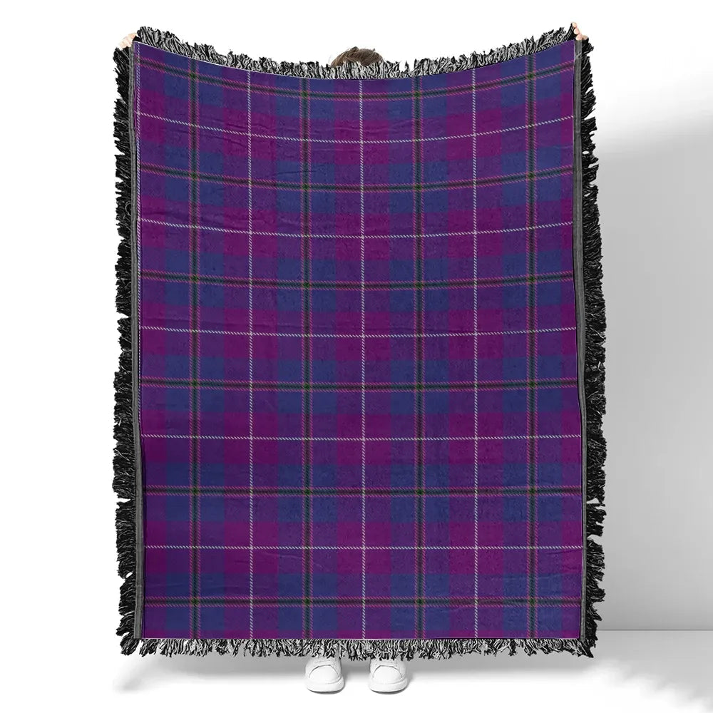 Scottish Tartan Pride of Glencoe Clan Woven Blanket Plaid Style