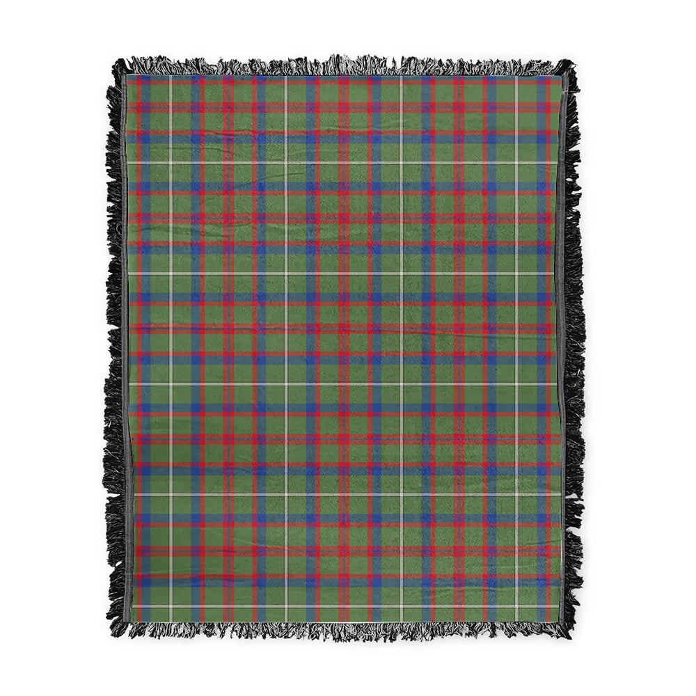 Scottish Tartan Shaw Green Modern Clan Woven Blanket Plaid Style