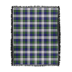 Scottish Tartan Gordon Dress Modern Clan Woven Blanket Plaid Style