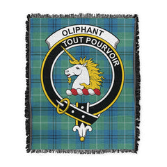 Scottish Tartan Oliphant Ancient Clan Woven Blanket Crest Style
