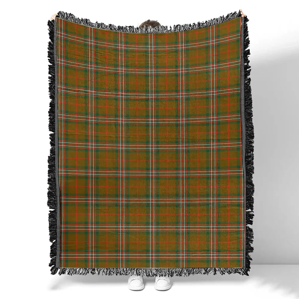 Scottish Tartan Scott Brown Modern Clan Woven Blanket Plaid Style