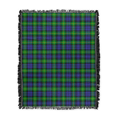 Scottish Tartan Gordon Modern Clan Woven Blanket Plaid Style