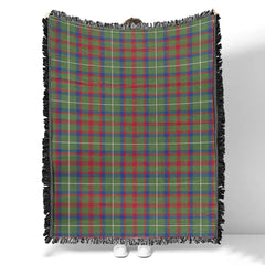 Scottish Tartan Shaw Green Modern Clan Woven Blanket Plaid Style