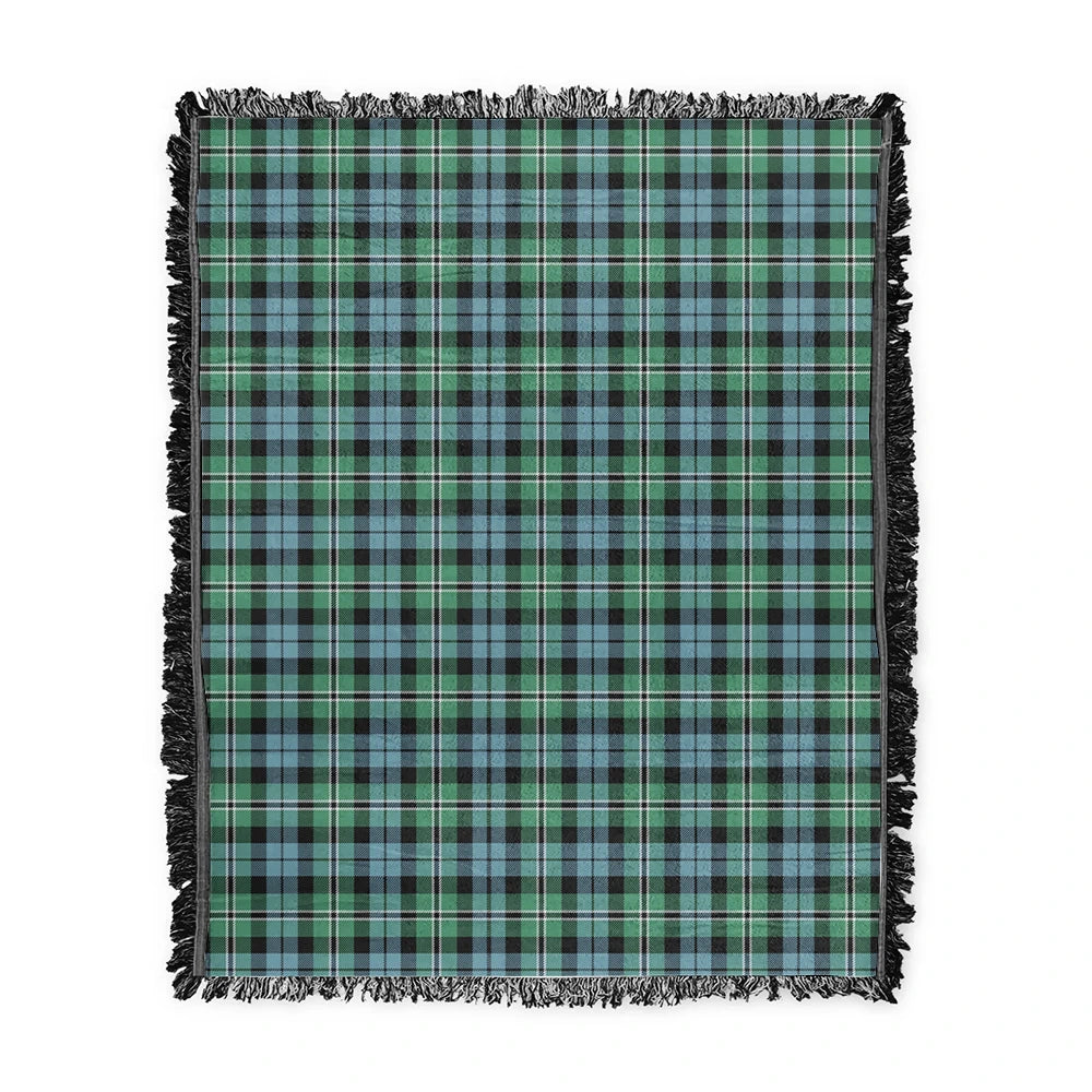 Scottish Tartan Melville Clan Woven Blanket Plaid Style