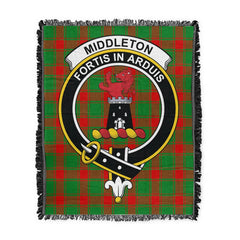 Scottish Tartan Middleton Modern Clan Woven Blanket Crest Style