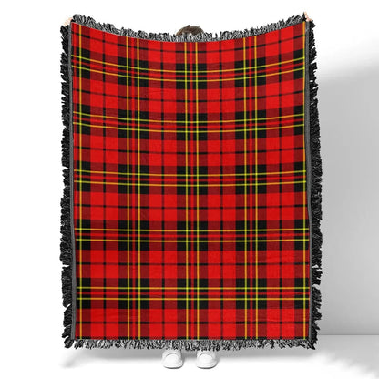 Scottish Tartan Brodie Modern Clan Woven Blanket Plaid Style