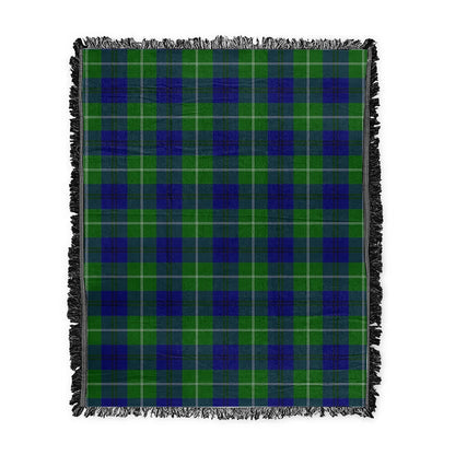 Scottish Tartan Oliphant Modern Clan Woven Blanket Plaid Style