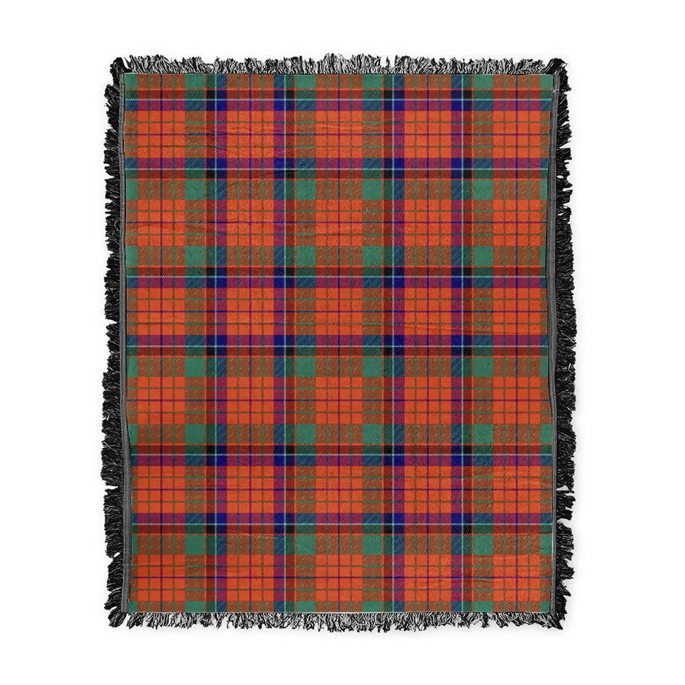 Scottish Tartan Nicolson Ancient Clan Woven Blanket Plaid Style