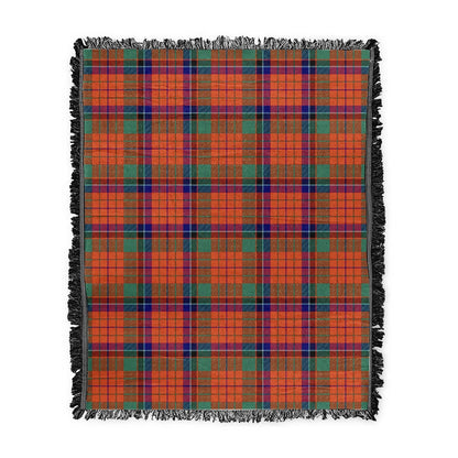 Scottish Tartan Nicolson Ancient Clan Woven Blanket Plaid Style