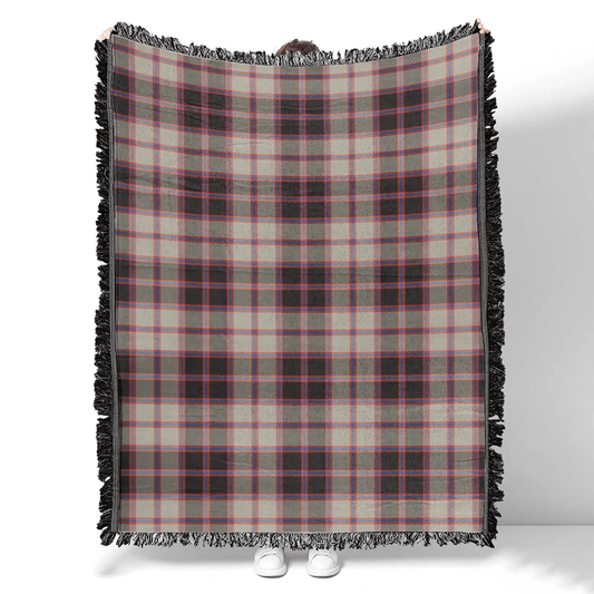 Scottish Tartan MacPherson Hunting Ancient Clan Woven Blanket Plaid Style