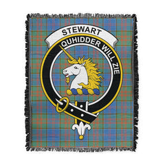 Scottish Tartan Stewart of Appin Hunting Ancient Clan Woven Blanket Crest Style
