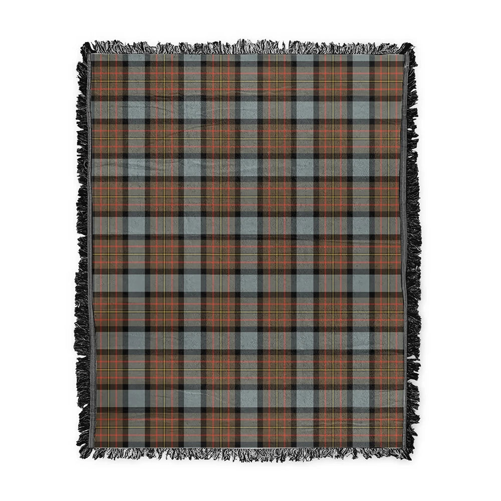 Scottish Tartan MacLaren Weathered Clan Woven Blanket Plaid Style