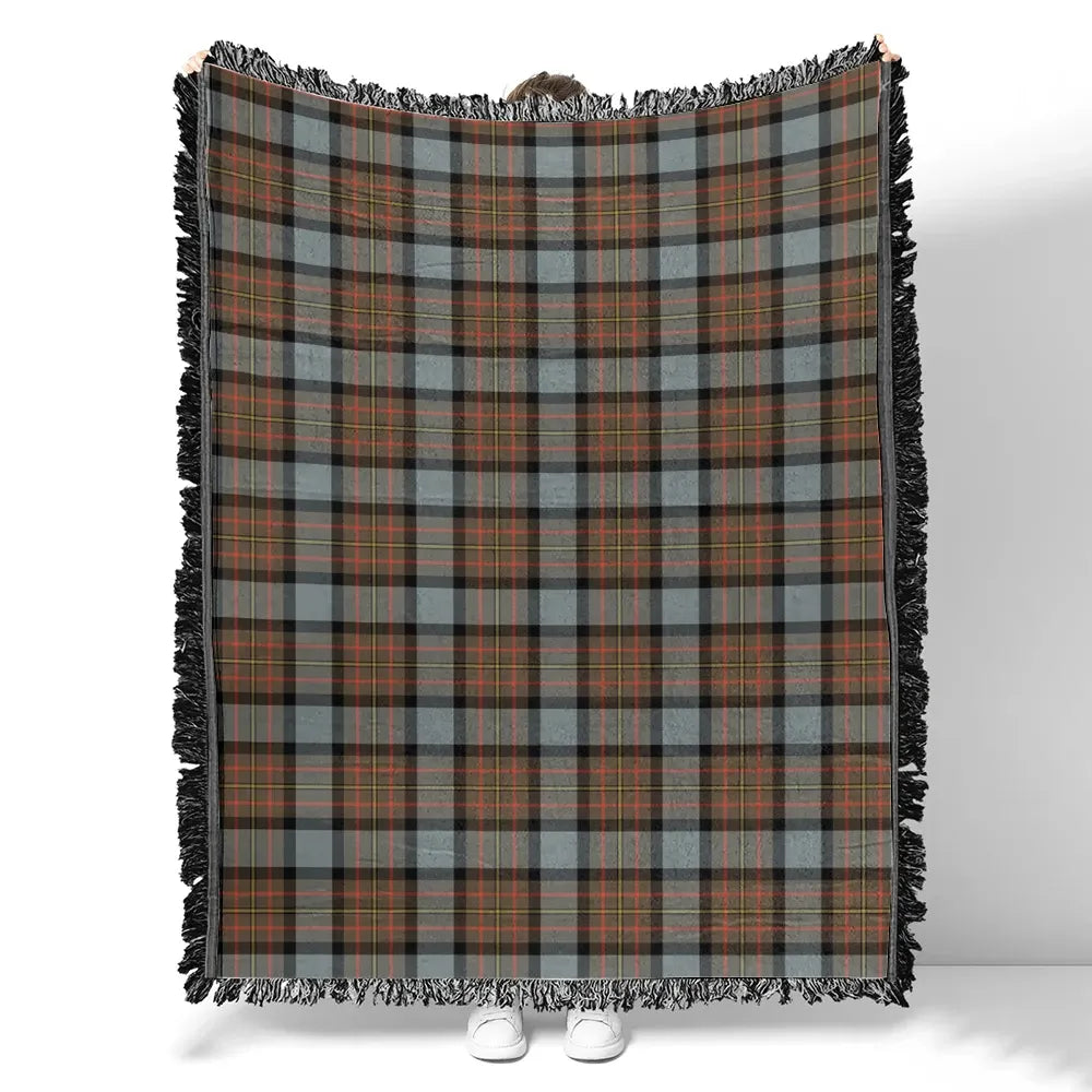 Scottish Tartan MacLaren Weathered Clan Woven Blanket Plaid Style