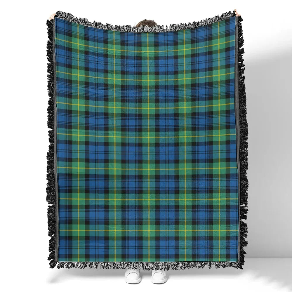 Scottish Tartan Gordon Ancient Clan Woven Blanket Plaid Style