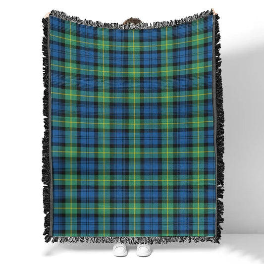 Scottish Tartan Gordon Ancient Clan Woven Blanket Plaid Style