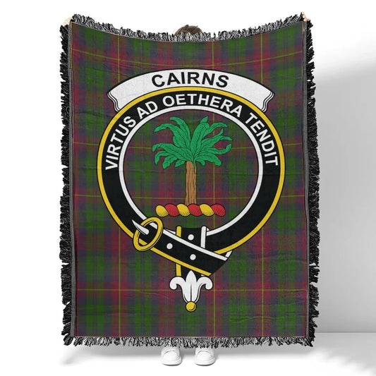 Scottish Tartan Cairns Clan Woven Blanket Crest Style