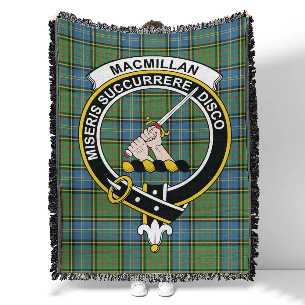 Scottish Tartan MacMillan Hunting Ancient Clan Woven Blanket Crest Style