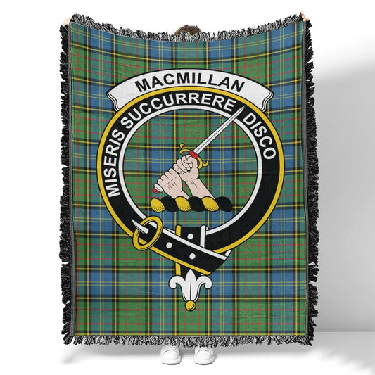 Scottish Tartan MacMillan Hunting Ancient Clan Woven Blanket Crest Style