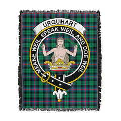 Scottish Tartan Urquhart Broad Red Ancient Clan Woven Blanket Crest Style