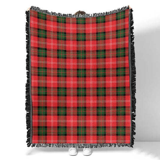 Scottish Tartan Nesbitt Modern Clan Woven Blanket Plaid Style