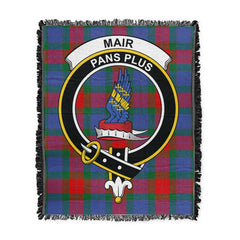 Scottish Tartan Mar Clan Woven Blanket Crest Style