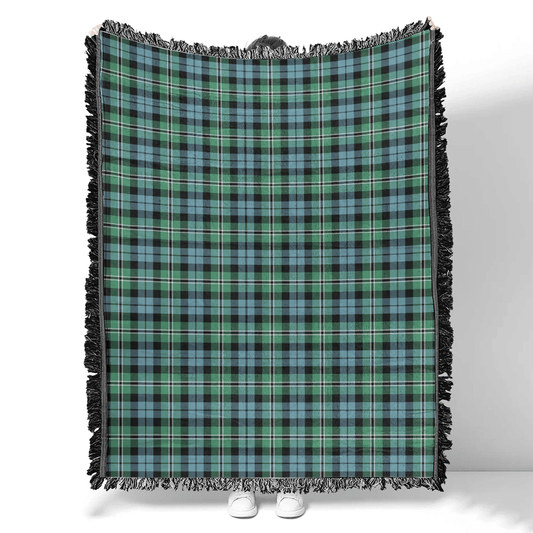 Scottish Tartan Melville Clan Woven Blanket Plaid Style