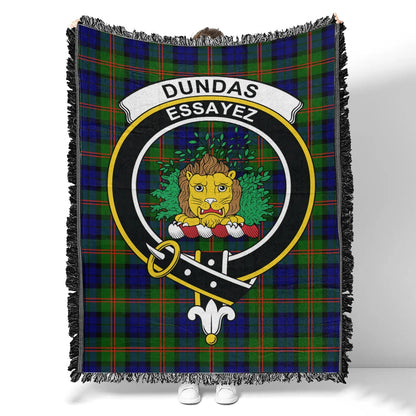 Scottish Tartan Dundas Modern 02 Clan Woven Blanket Crest Style