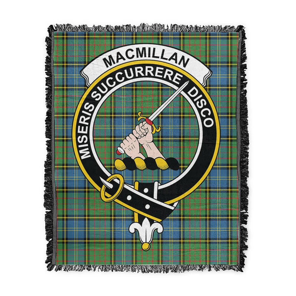 Scottish Tartan MacMillan Hunting Ancient Clan Woven Blanket Crest Style