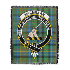 Scottish Tartan MacMillan Hunting Ancient Clan Woven Blanket Crest Style