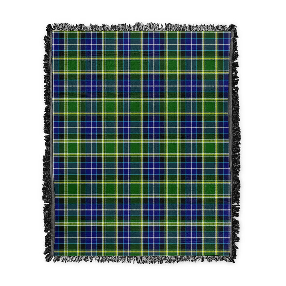Scottish Tartan MacKellar Clan Woven Blanket Plaid Style