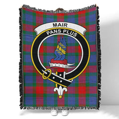 Scottish Tartan Mar Clan Woven Blanket Crest Style