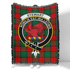 Scottish Tartan Stewart Atholl Modern Clan Woven Blanket Crest Style