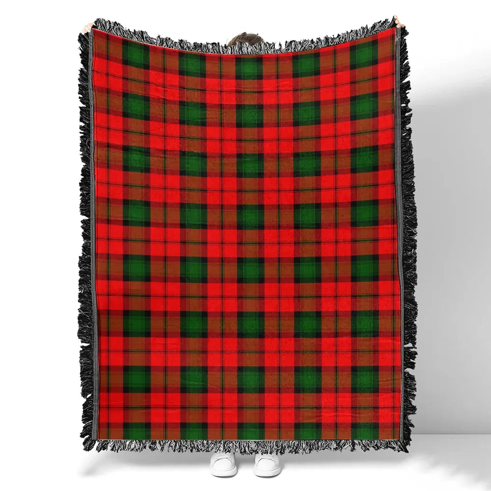 Scottish Tartan Kerr Modern Clan Woven Blanket Plaid Style