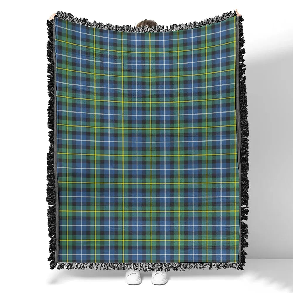 Scottish Tartan MacNeill of Barra Ancient Clan Woven Blanket Plaid Style