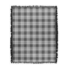 Scottish Tartan Douglas Grey Modern Clan Woven Blanket Plaid Style